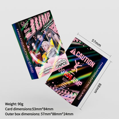 124PCS BLACKPINK New Album 'Jump' Sticker Laser LOMO Cards