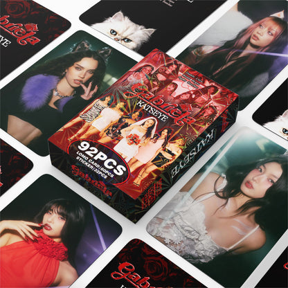 92PCS KATSEYE Single-Track Gabriela Photo Sticker LOMO Cards