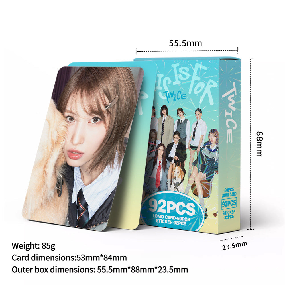92PCS TWICE Return Album THIS IS FOR Star Photo LOMO Cards