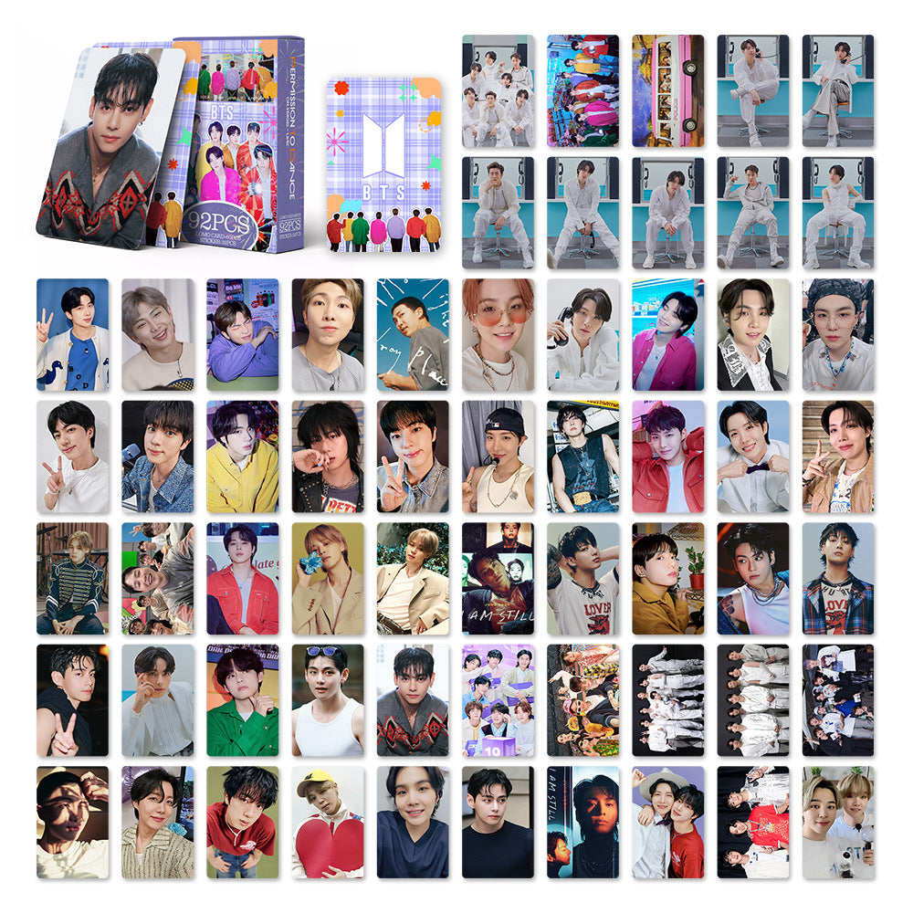 92PCS BTS Collection Card Mini Stickers LOMO Cards