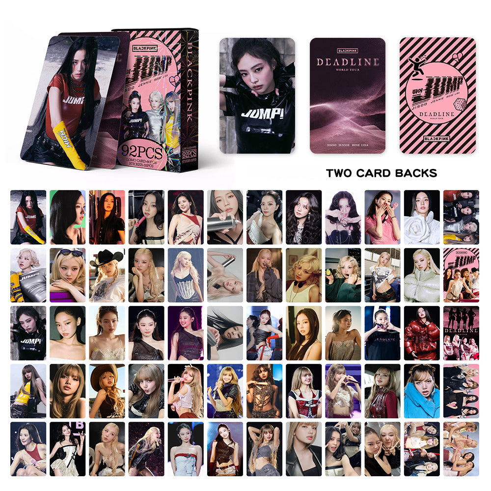 92PCS BLACKPINK New Album Jump Star Photos LOMO Cards