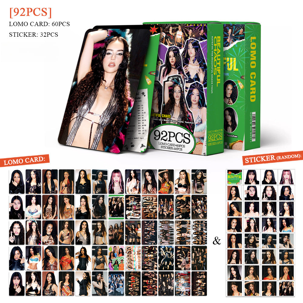 92PCS KATSEYE Tour THE BEAUTIFUL CHAOS Collector LOMO Cards