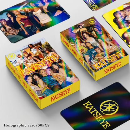 30PCS KATSEYE Star Collection LOMO Holographic Card
