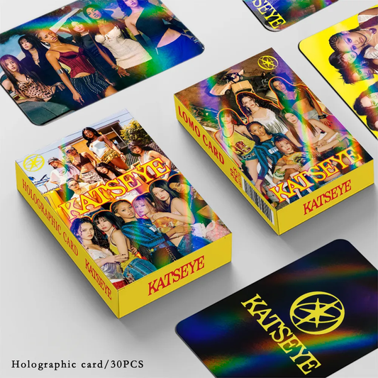 30PCS KATSEYE Star Collection LOMO Holographic Card