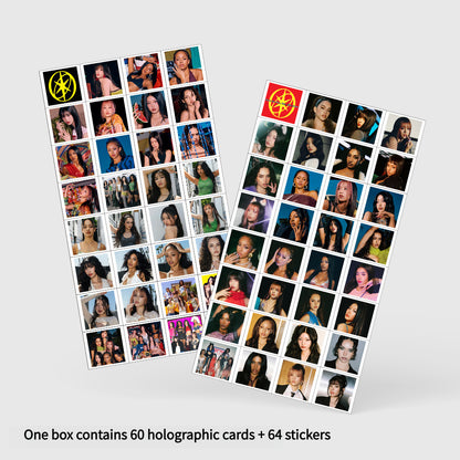 124PCS KATSEYE Collectible Stickers Holographic LOMO Cards