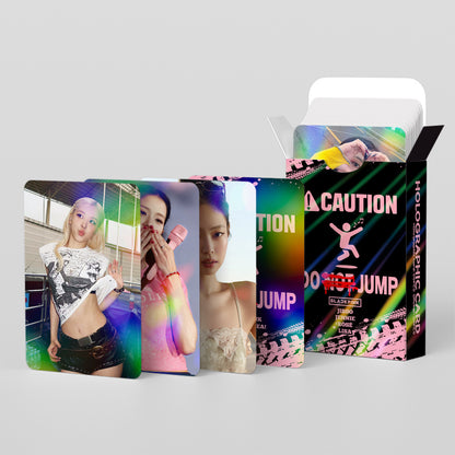 124PCS BLACKPINK New Album 'Jump' Sticker Laser LOMO Cards