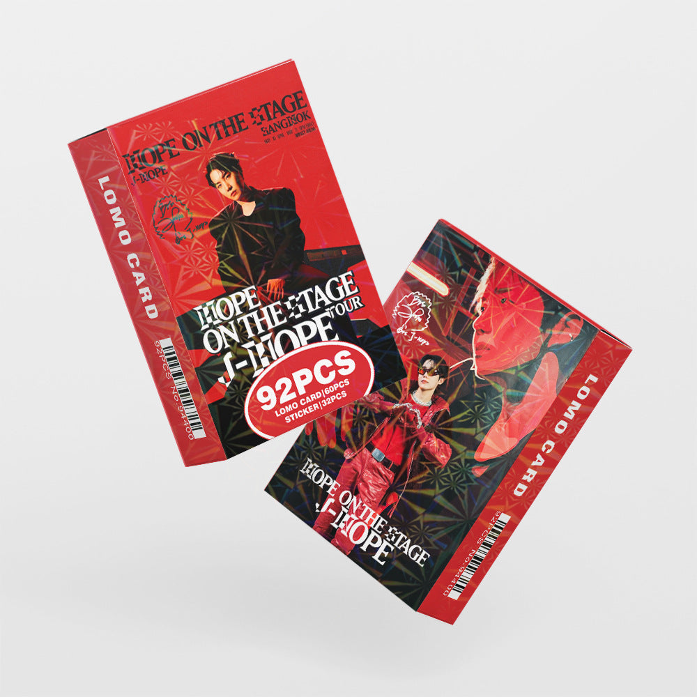 92PCS BTS J-Hope Solo Album Photo Stickers LOMO Cards