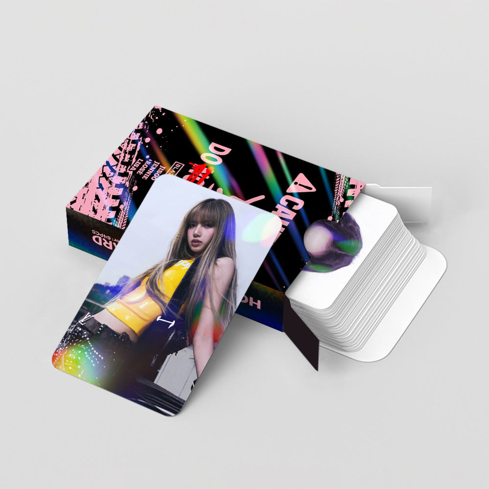 124PCS BLACKPINK New Album 'Jump' Sticker Laser LOMO Cards