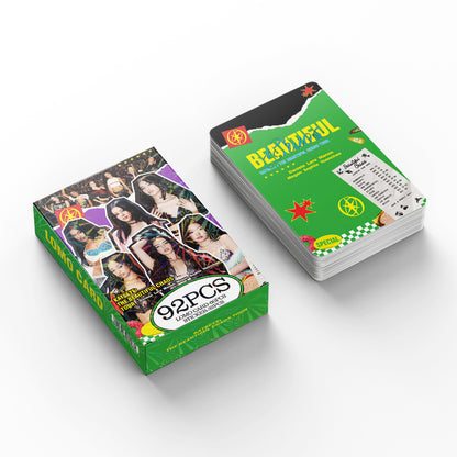 92PCS KATSEYE Tour THE BEAUTIFUL CHAOS Collector LOMO Cards