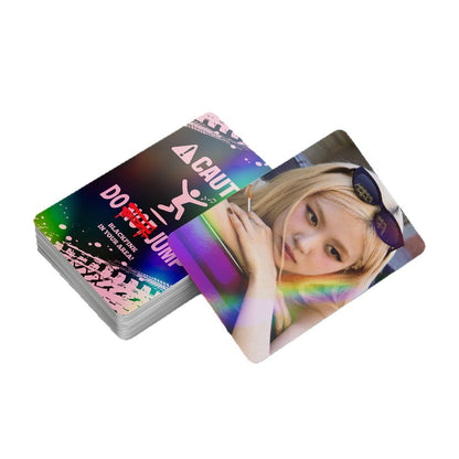 124PCS BLACKPINK New Album 'Jump' Sticker Laser LOMO Cards