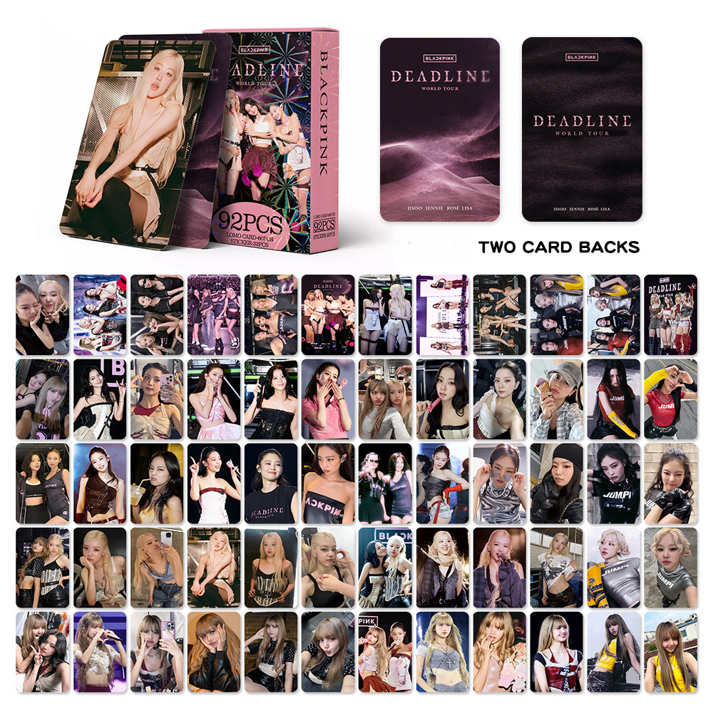 92PCS BLACKPINK DEADLINE Tour Photo Stickers Lomo Cards