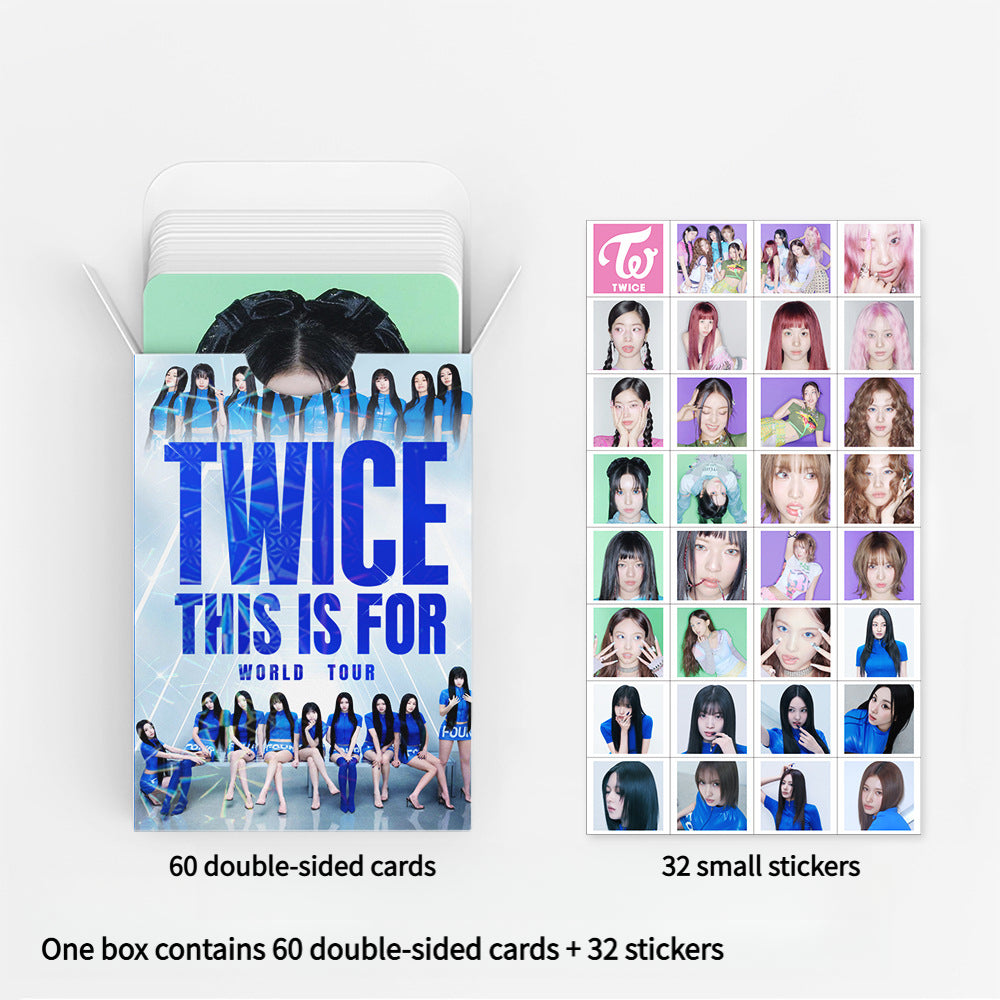 92PCS TWICE Album ENEMY Star Photo Stickers LOMO Cards
