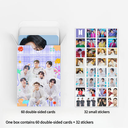 92PCS BTS Collection Card Mini Stickers LOMO Cards