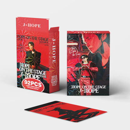 92PCS BTS J-Hope Solo Album Photo Stickers LOMO Cards