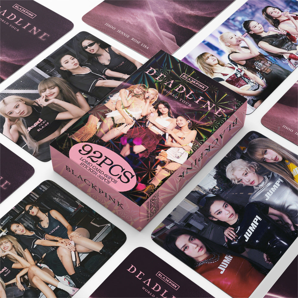 92PCS BLACKPINK DEADLINE Tour Photo Stickers Lomo Cards