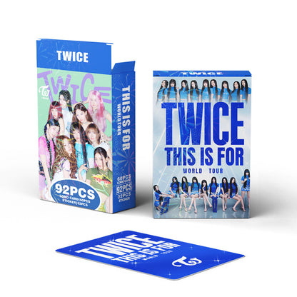 92PCS TWICE Album ENEMY Star Photo Stickers LOMO Cards