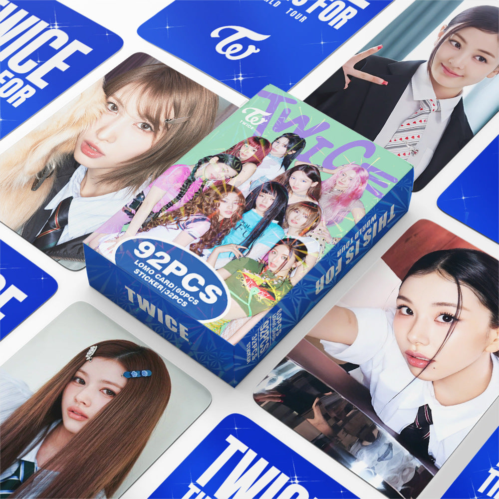 92PCS TWICE Album ENEMY Star Photo Stickers LOMO Cards