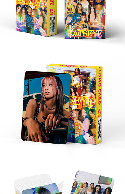 30PCS KATSEYE Star Collection LOMO Holographic Card