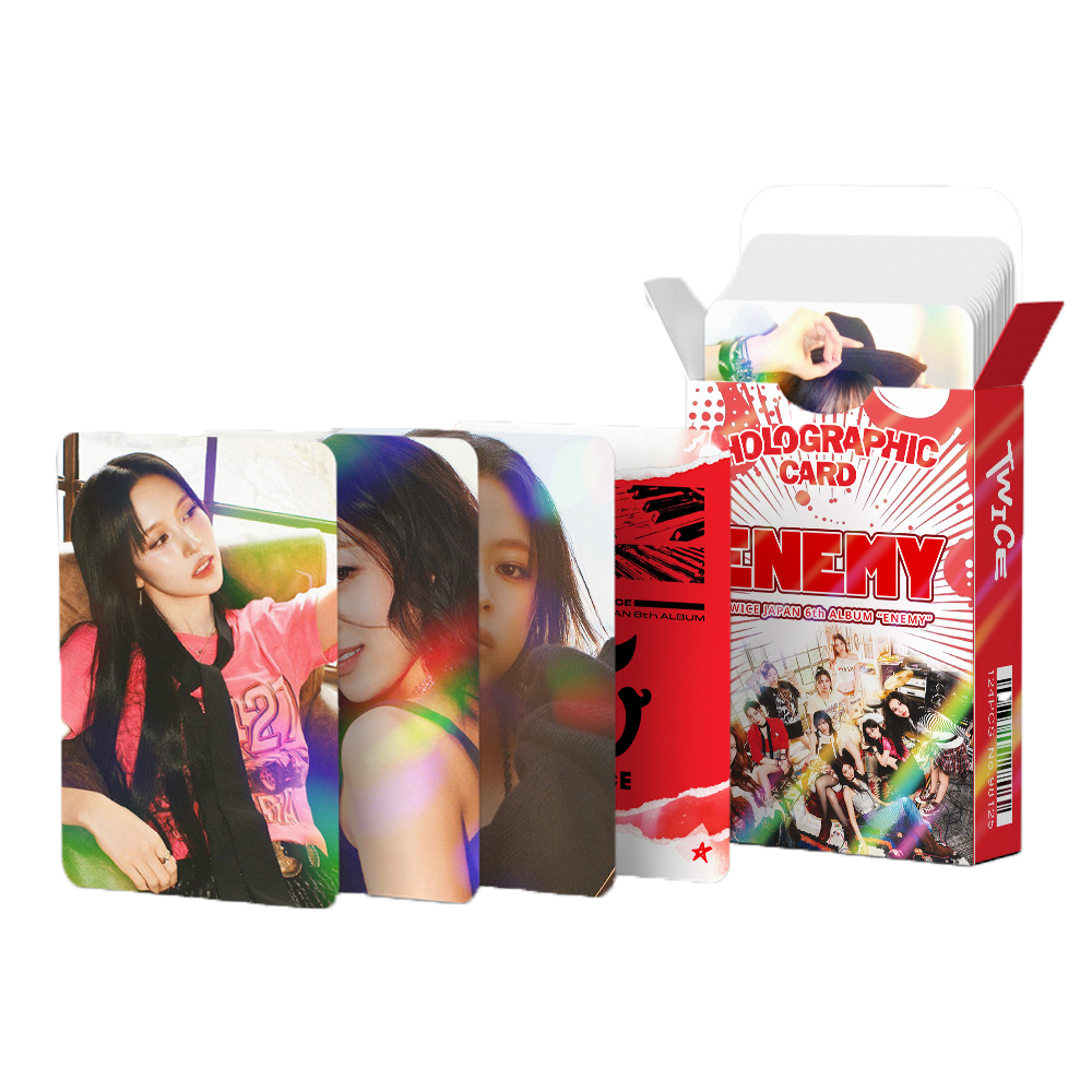 124PCS TWICE Album ENEMY Merchandise Stickers and LOMO Card