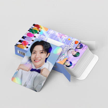 124PCS BTS Star Photo Sticker Holographic Lomo Cards