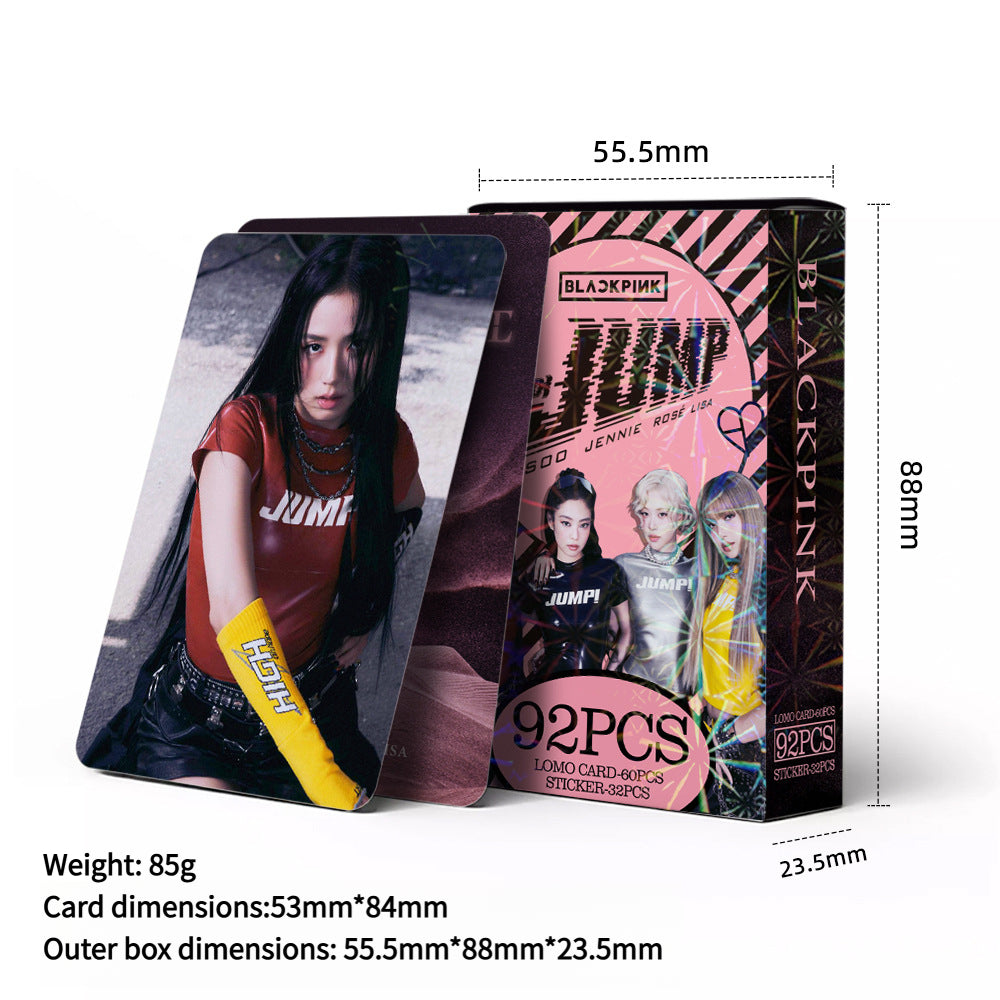 92PCS BLACKPINK New Album Jump Star Photos LOMO Cards