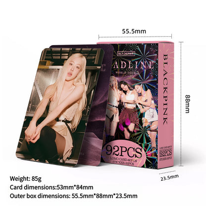 92PCS BLACKPINK DEADLINE Tour Photo Stickers Lomo Cards