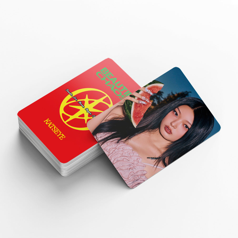 92PCS KATSEYE Comeback BEAUTIFULCHAOS Sticker LOMO Cards