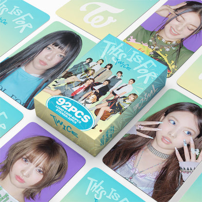 92PCS TWICE Return Album THIS IS FOR Star Photo LOMO Cards