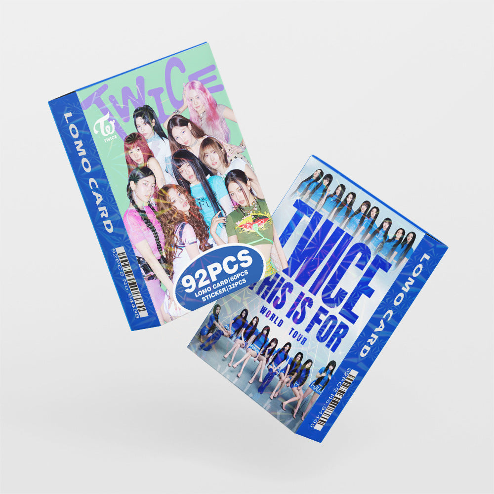 92PCS TWICE Album ENEMY Star Photo Stickers LOMO Cards