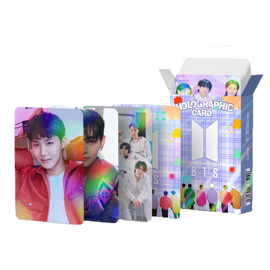 124PCS BTS Star Photo Sticker Holographic Lomo Cards