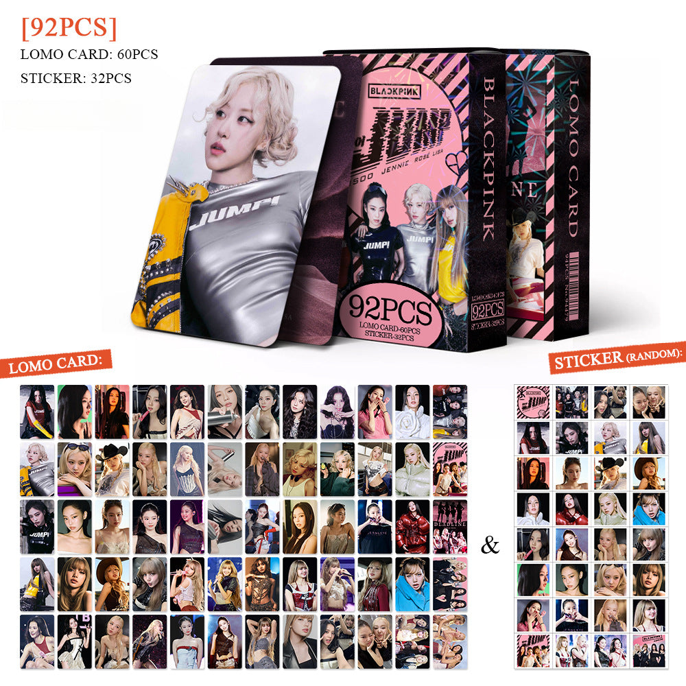 92PCS BLACKPINK New Album Jump Star Photos LOMO Cards