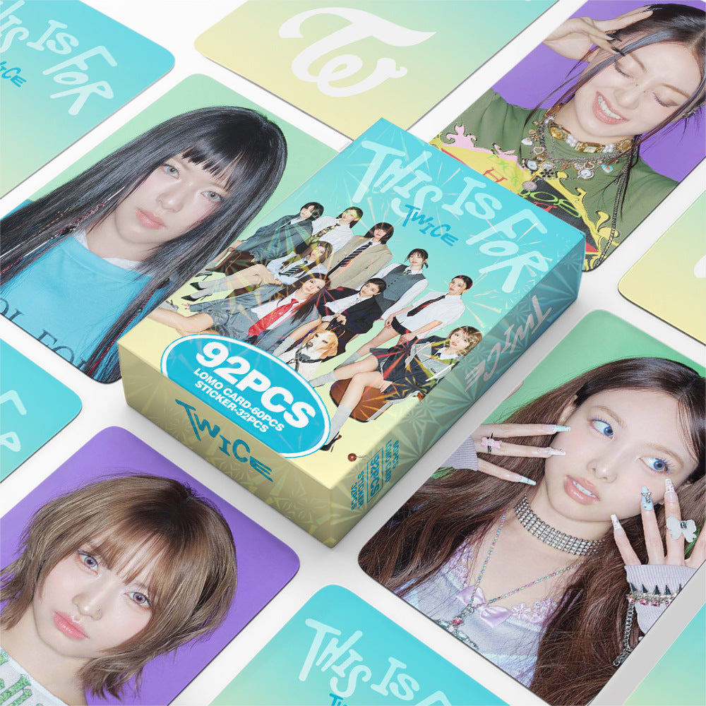 92PCS TWICE Return Album THIS IS FOR Star Photo LOMO Cards