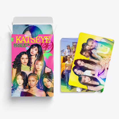 60PCS KATSEYE Star Support Holographic Photo Cards