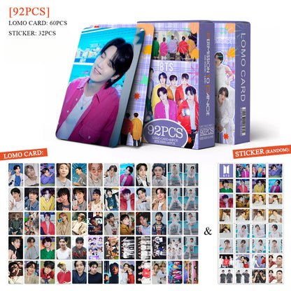 92PCS BTS Collection Card Mini Stickers LOMO Cards