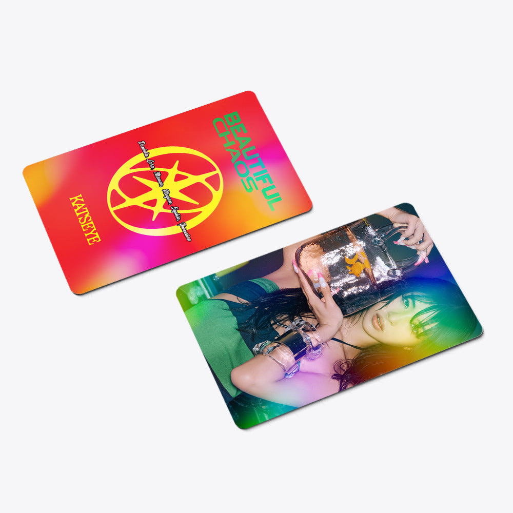 60PCS KATSEYE Star Support Holographic Photo Cards