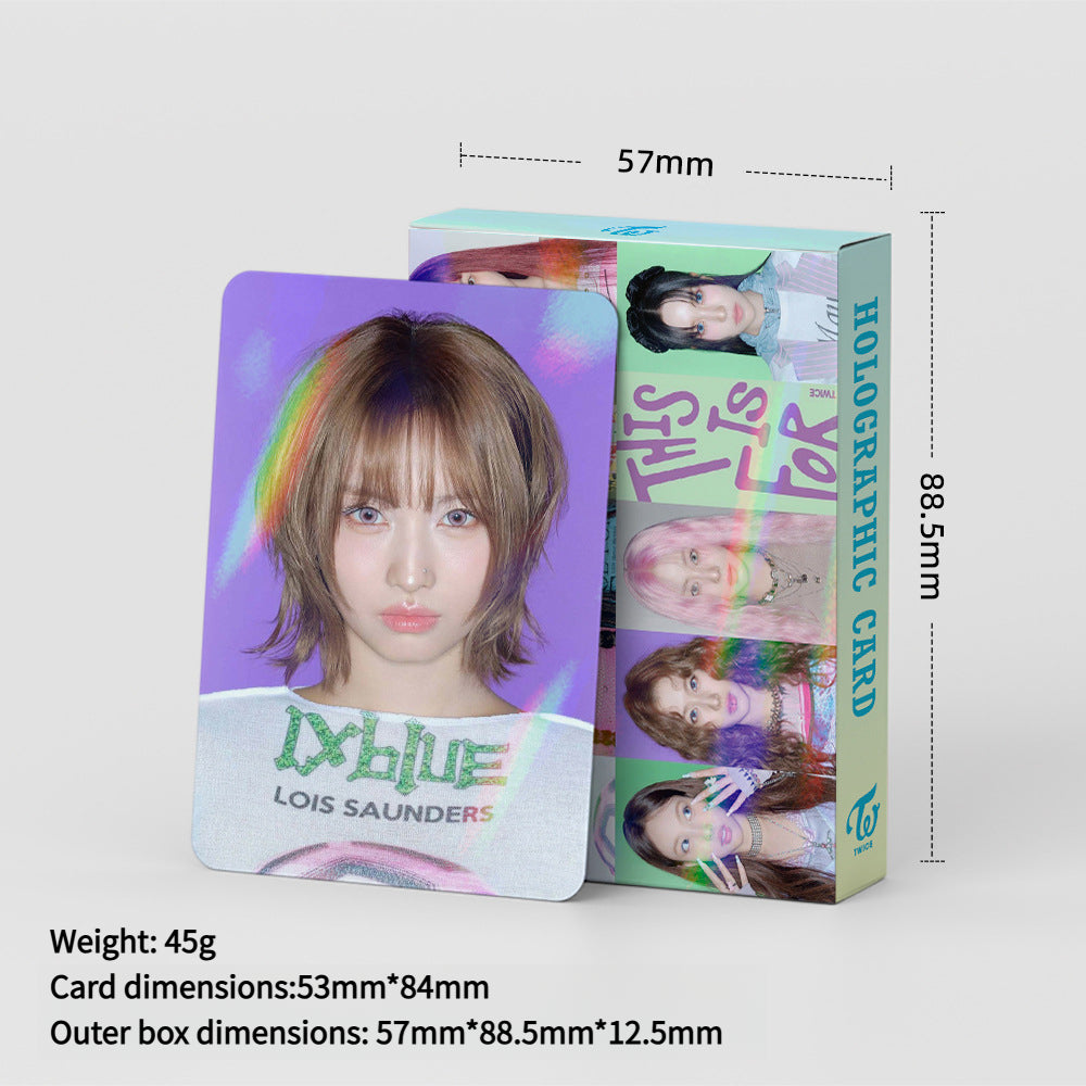 30PCS TWICE Comeback Album THIS IS FOR Holographic LOMO Cards