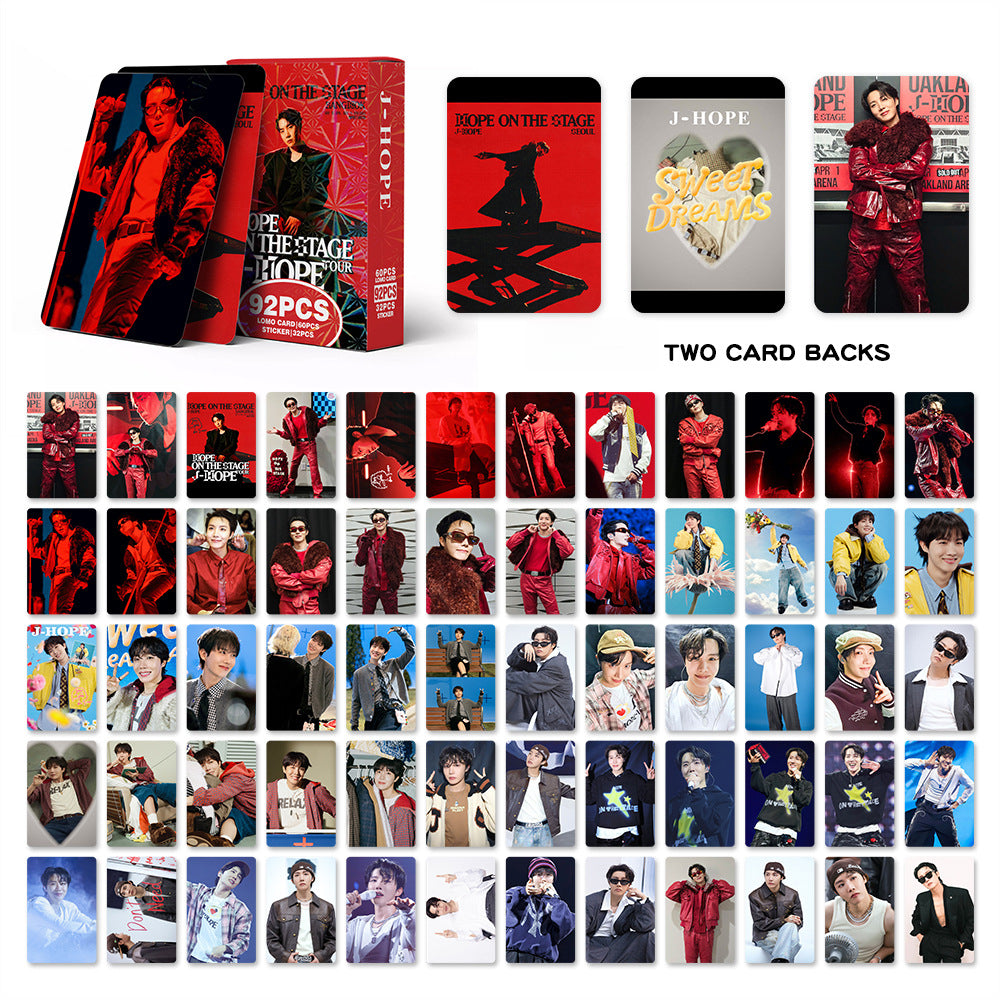 92PCS BTS J-Hope Solo Album Photo Stickers LOMO Cards