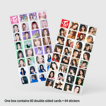 124PCS TWICE Album ENEMY Merchandise Stickers and LOMO Card