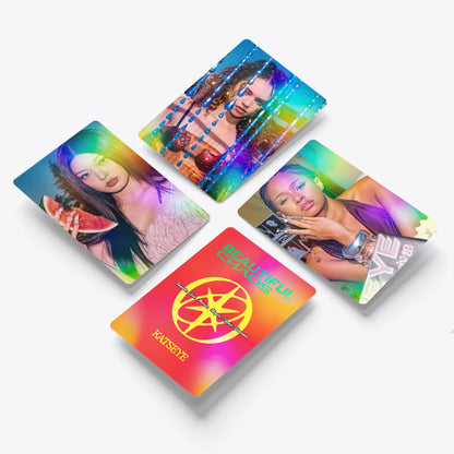 60PCS KATSEYE Star Support Holographic Photo Cards