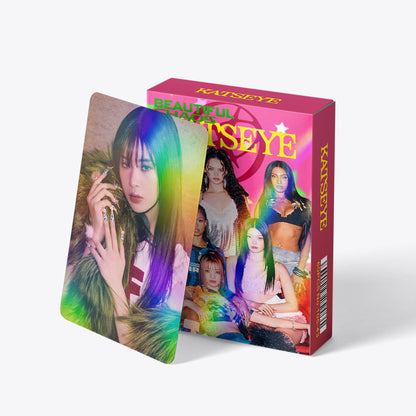 60PCS KATSEYE Star Support Holographic Photo Cards