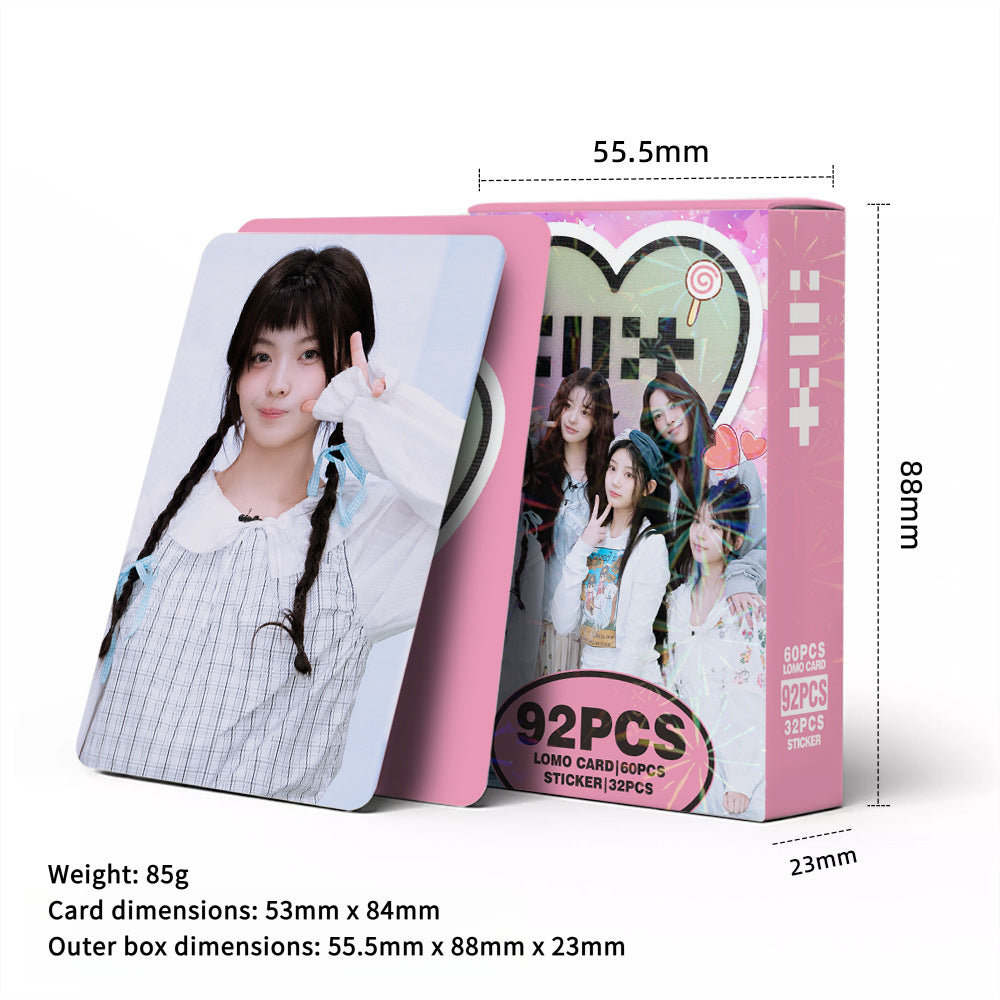 92PCS ILLIT Memory Forest idol Sticker LOMO Cards