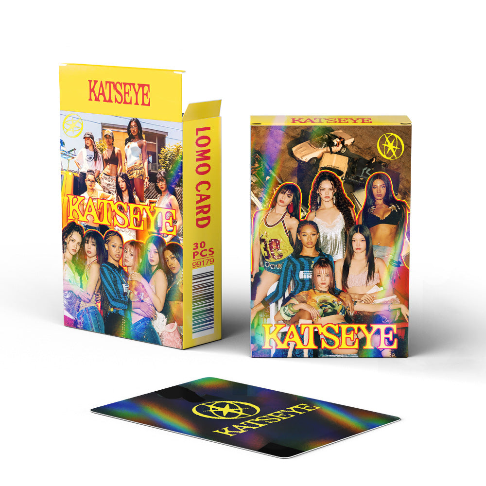 30PCS KATSEYE Star Collection LOMO Holographic Card