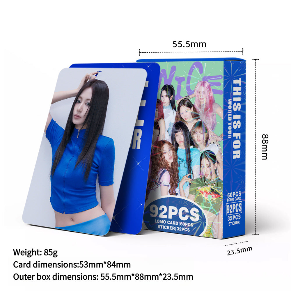 92PCS TWICE Album ENEMY Star Photo Stickers LOMO Cards