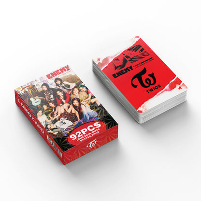 92PCS TWICE Album ENEMY Star Photo Stickers LOMO Cards