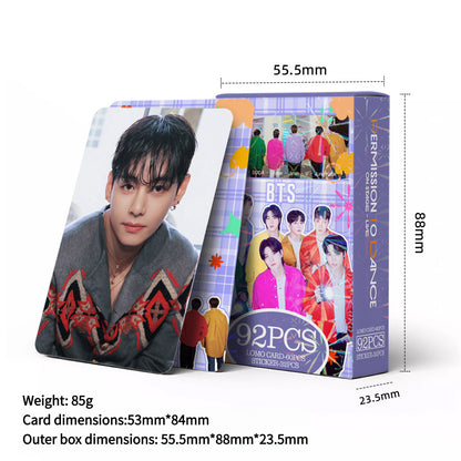92PCS BTS Collection Card Mini Stickers LOMO Cards