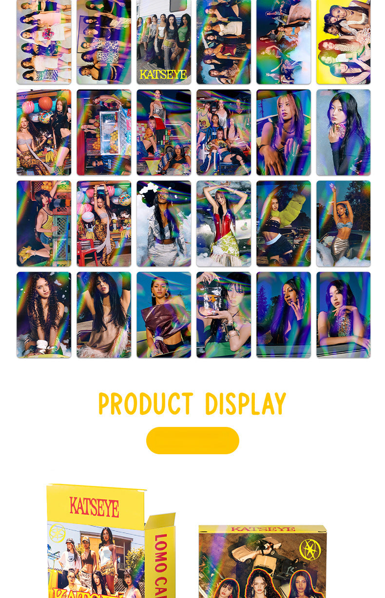 30PCS KATSEYE Star Collection LOMO Holographic Card