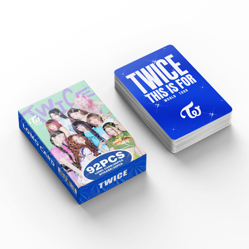92PCS TWICE Album ENEMY Star Photo Stickers LOMO Cards